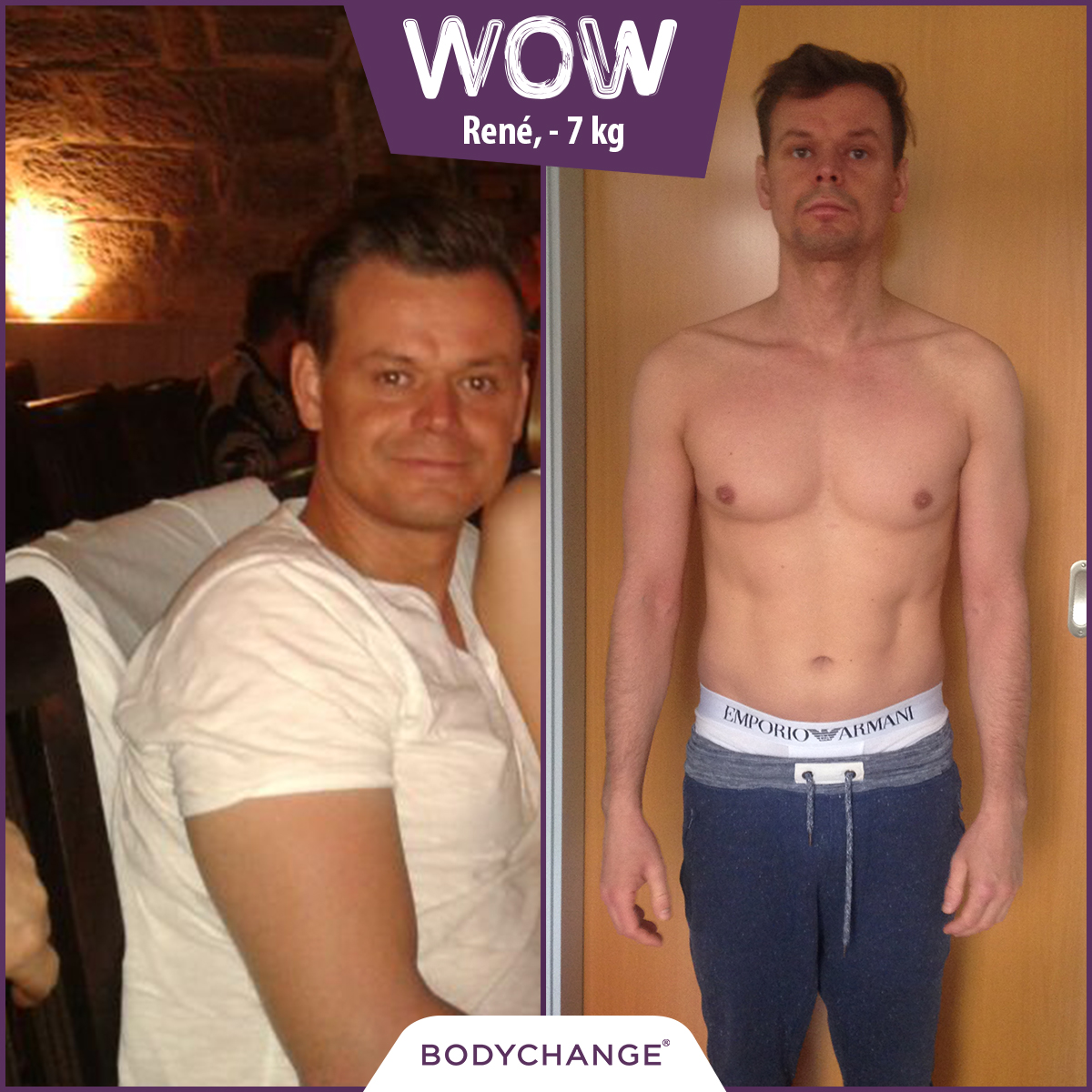 BodyChanger Rene im Vorher Nachher Vergleich