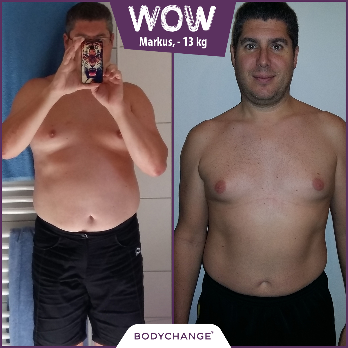 Markus hat mit BodyChange abgenommen