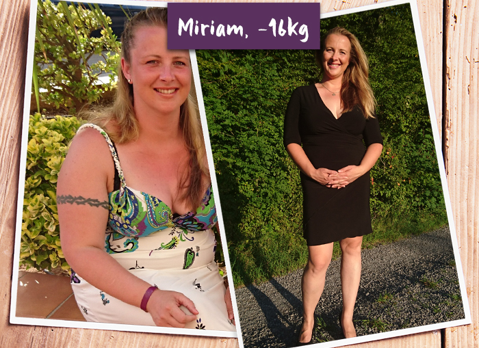 Miriam im Vorher-Nachher-Vergleich