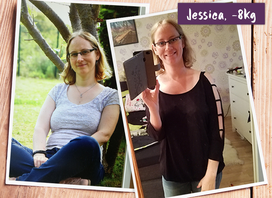 Jessica im vorher-nachher-Vergleich