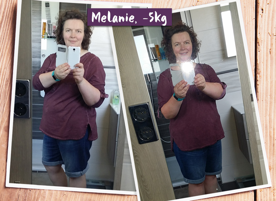 Melanie im vorher-nachher-Vergleich
