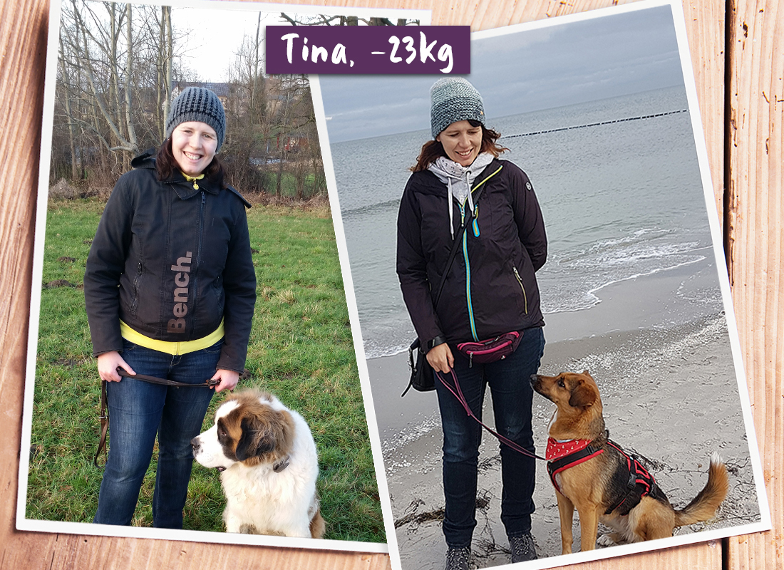 Tina im vorher-nachher-Vergleich